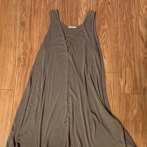 Brown flowy summer dress